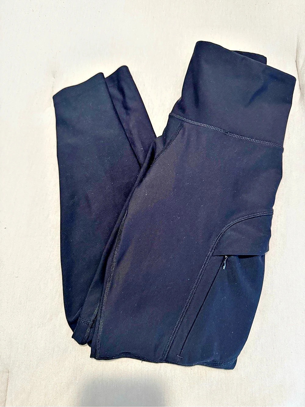 Old Navy High-Waisted PowerSoft Pocket Leggings Black Size Small